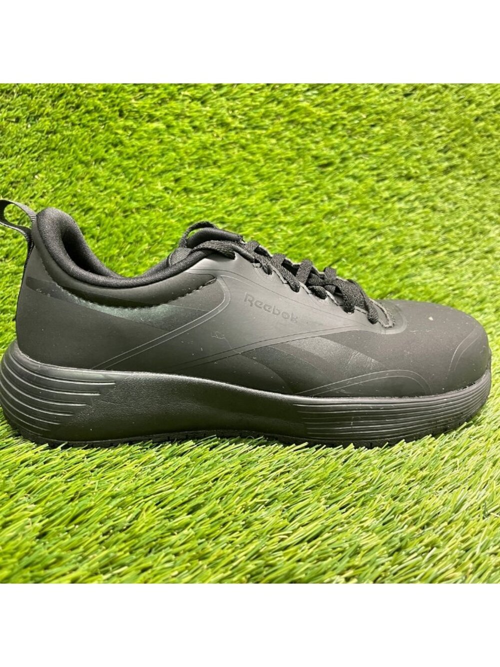 Reebok Lite Plus 4 Womens Size 7 Triple Black Composite Toe Safety Work Shoes